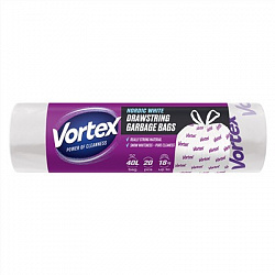Пакеты для мусора с ручками Vortex 40л