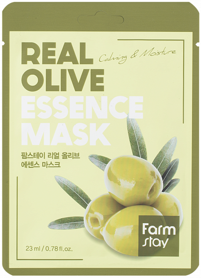 Тканевая маска для лица FarmStay с экстрактом оливы