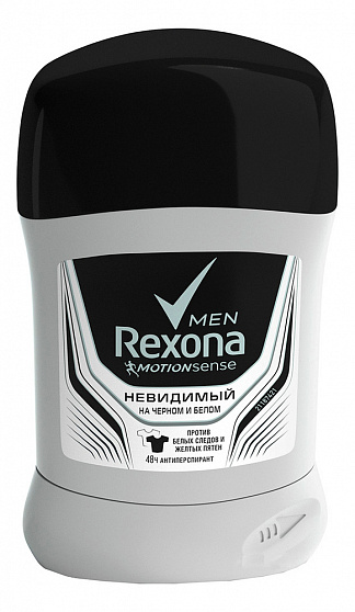 Дезодорант-антиперспирант стик Rexona Men Невидимый для черного и белого 50мл