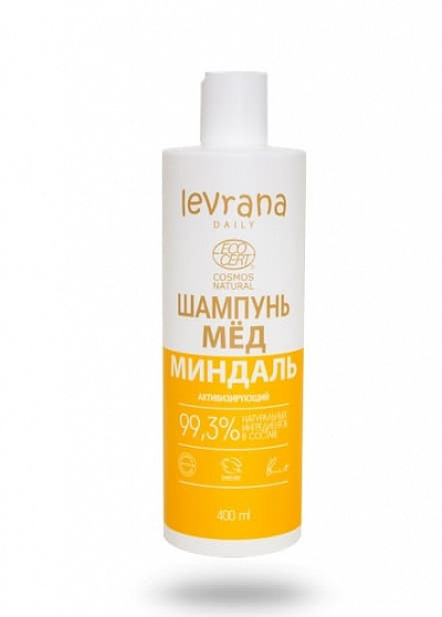 Шампунь для волос Levrana Мед и миндаль для роста 400мл
