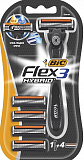 Станок бритвенный мужской Bic Flex 3 Hybrid +4 кассеты