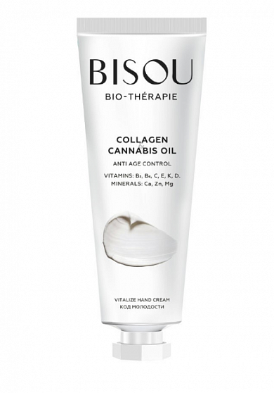 Крем для рук Bisou Collagen & Cannabis Oil Код молодости 60 мл