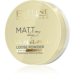 Матирующая пудра EVELINE Matt My Day Banana Loose Powder