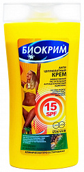 Солнцезащитный крем с антицеллюлитным эффектом Биокрим SPF15 200мл