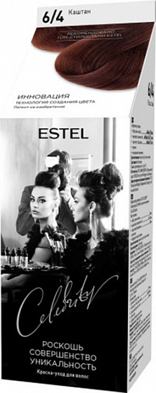 Краска для волос ESTEL Celebrity Каштан 6/4