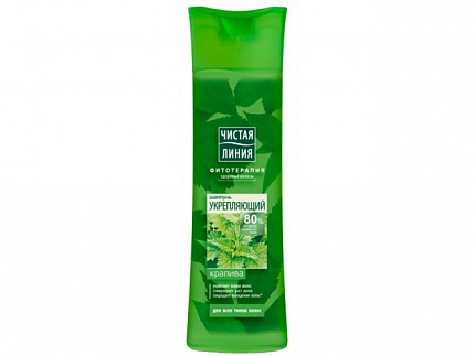Шампунь Чистая линия Укрепляющий крапива для всех типов волос 400мл