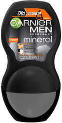 Дезодорант-антиперспирант шариковый Garnier Mineral Men Защита 6 Очищающая Моринга 50мл