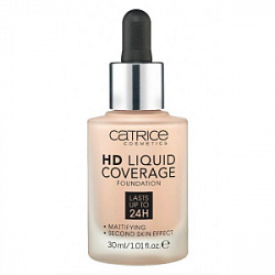 Тональная основа CATRICE HD Liquid coverage foundation розово-бежевый жидкая тон 020