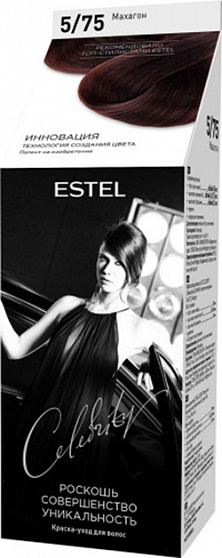 Краска для волос ESTEL Celebrity Махагон 5/75