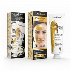 Маска для лица Compliment Gold Mask Антивозрастная Тонус и Упругость 80мл