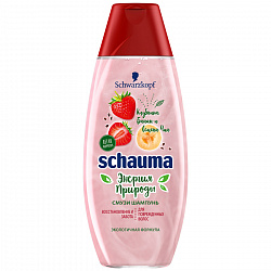 Шампунь SCHAUMA Энергия природы Смузи Клубника Банан 400мл