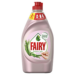 Средство для мытья посуды Fairy Нежные руки Розовый Жасмин и Алоэ Вера 450мл