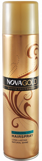 Лак для волос NOVA Gold суперфирм 400мл