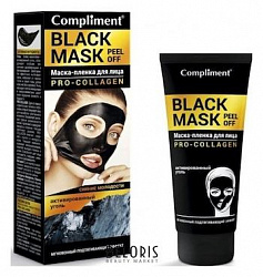 Маска-пленка для лица Compliment Black Mask Pro-Collagen 80мл