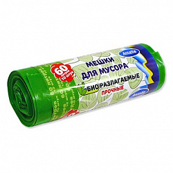 Мешки для мусора Antella 60л/10шт/bio-LDPE Биоразлагаемые