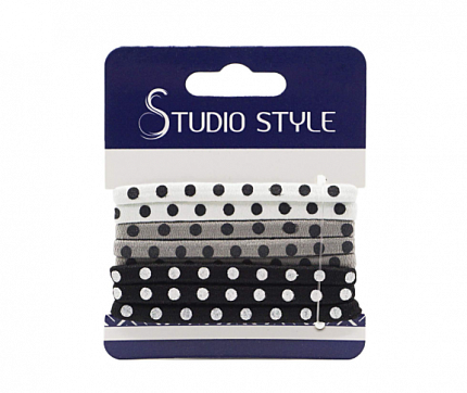 Набор резинок для волос Studio style 8шт горох