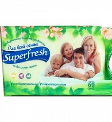 Салфетки влажные Superfresh влажные детские 60шт