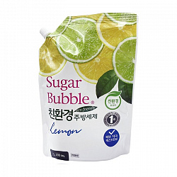 Эко средство для мытья посуды Sugar Bubble Лимон 1200мл