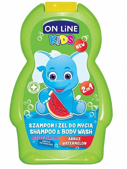 Шампунь-гель On Line Kids Time New Арбуз 500мл
