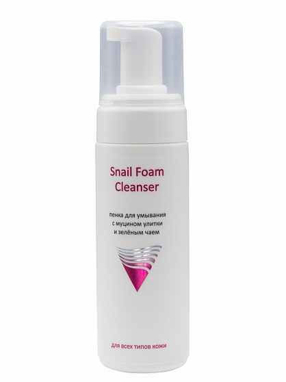 Пенка для умывания Aravia Professional Snail Foam Cleanser с муцином улитки и зеленым чаем 160мл