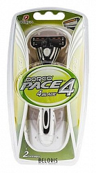 Станок бритвенный мужской Dorco FRA1000 4 лезвия +2 кассеты