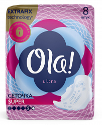 Прокладки Ola! Ultra super бархатная сеточка 8шт