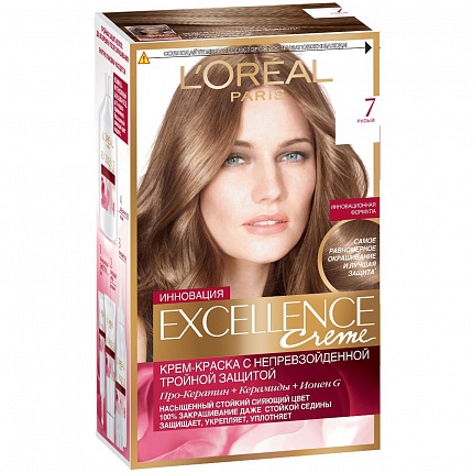 Краска для волос L'Oreal Paris Excellence Creme 7 Русый