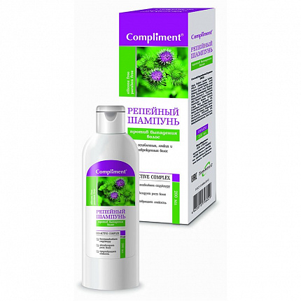 Шампунь COMPLIMENT Репейник против выпадения волос 200мл