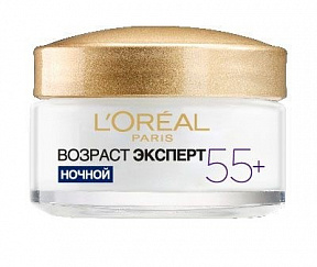 Крем для лица LOREAL Возраст эксперт 55+ ночной 50мл