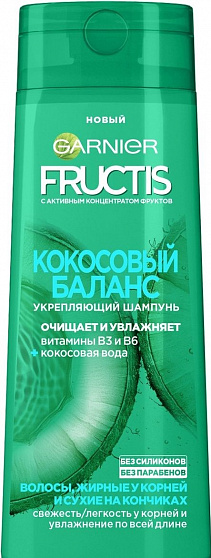 Шампунь FRUCTIS Кокосовый Баланс укрепляющий 400мл