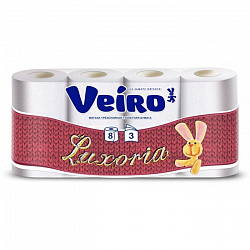 Бумага туалетная VEIRO Luxoria 3сл 8рул