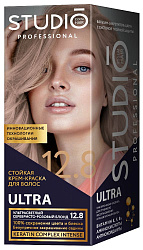 Краска для волос Studio 12.8 Ультрасветлый серебристо-розовый блонд