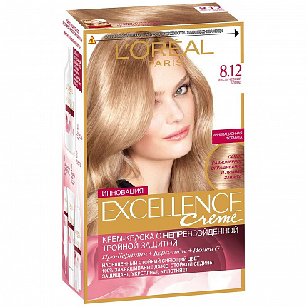 Краска для волос L'Oreal Paris Excellence Creme 8.12 Мистический