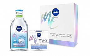 Набор подарочный Nivea Make up мицеллярная вода+флюид+основа
