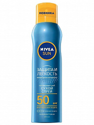 Спрей для тела Nivea Sun Защита и легкость SPF50 200мл