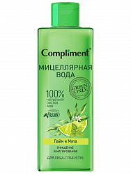 Мицеллярная вода Compliment Green only очищение и матирование 400мл