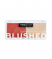 Палетка румян и хайлайтера Relove Revolution Blushed Duo Daydream