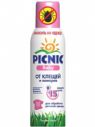 Средство от насекомых Picnic Baby от клещей и комаров 125мл