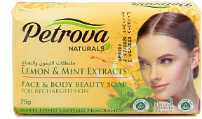 Мыло Petrova Naturals Лимон и мята 75г