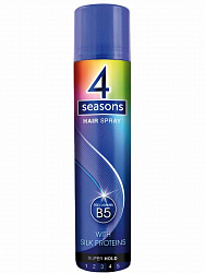 Лак для волос 4 Seasons Super синий 265мл