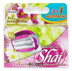 Кассеты для станка Dorсo Shai 3+3 4 шт