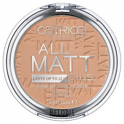 Пудра CATRICE компактная All Matt Plus Shine Control Powder 030 Warm Beige темн