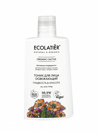 Tоник для лица Ecolatier Green Cactus Освежающий 250мл