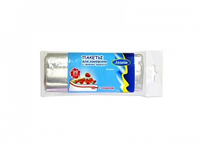 Пакеты Antella для упаковки и заморозки с замком 1,7л 18шт