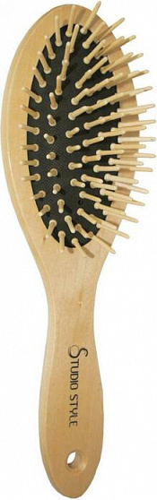 Щетка для волос Studio style деревянная овальная