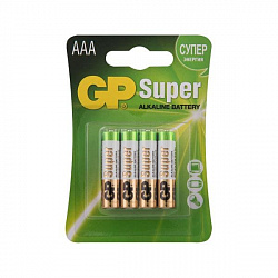 Батарейки GP Super Alkaline 24А AAA 4шт