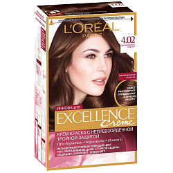 Краска для волос L'Oreal Paris Excellence Creme 4.02 Пленительный каштан