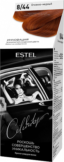 Краска для волос ESTEL Celebrity Огненный медный 8/44