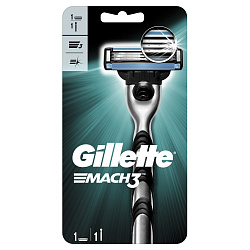 Станок бритвенный мужской Gillette MACH3 + 1 кассета
