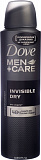 Дезодорант-антиперспирант спрей Dove Men+Care Invisible Dry Экстразащита без белых следов 150мл